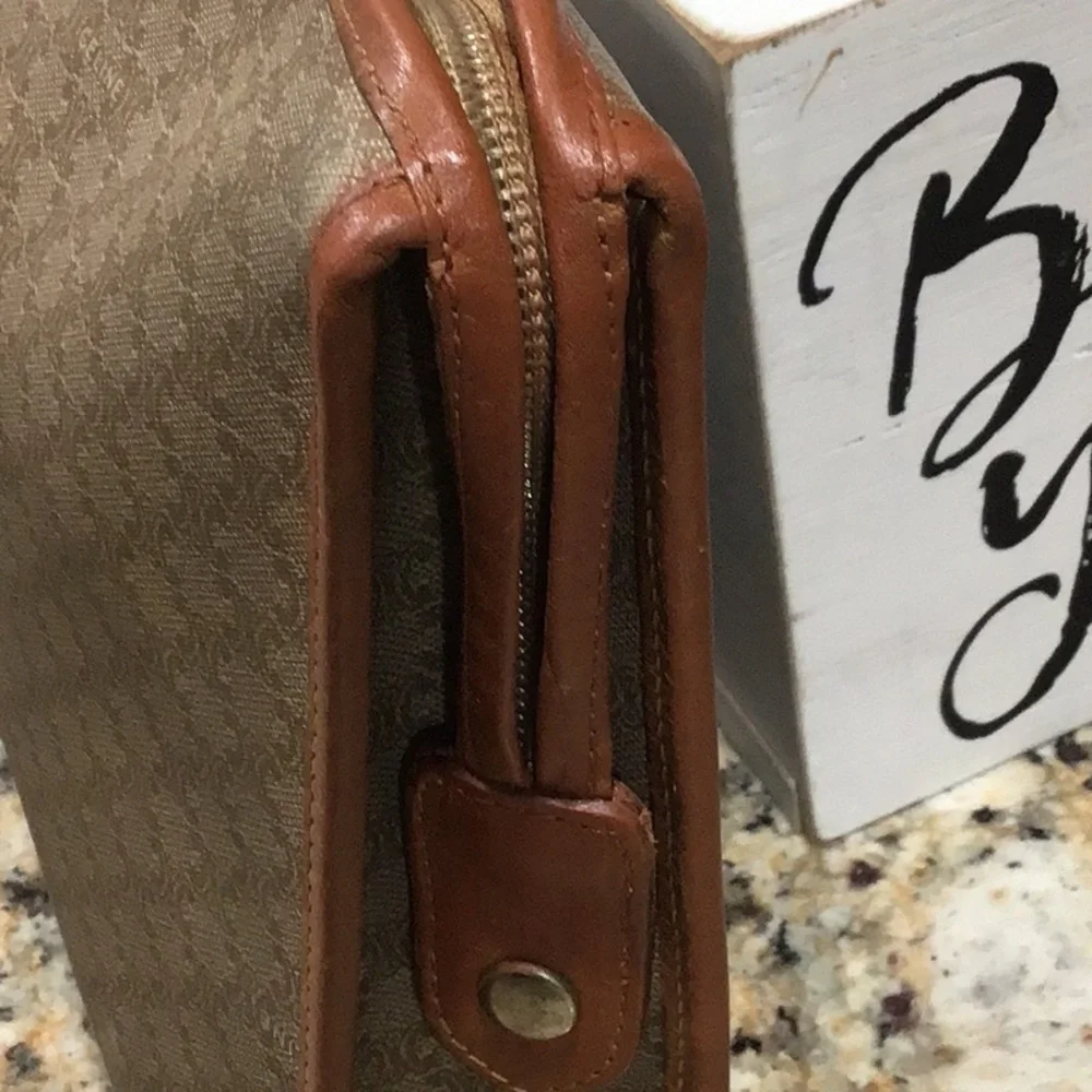 Vintage Celine Macadam Clutch Cosmetic Bag